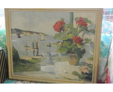 COLLECTABLES - A framed vintage print titled 'The Geranium;.