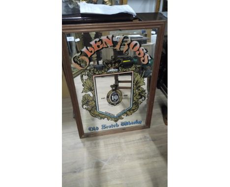 GLEN ROSS OLD SCOTCH WHISKEY PUB MIRROR