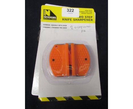Two boxed as new two step knife sharpener by Newsome Quality Tools 