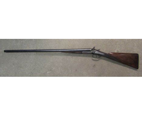 Wallas 12B side by side hammer shotgun with double trigger action, barrels L30", overall L47.5", serial no. 11461/657 (shotgu