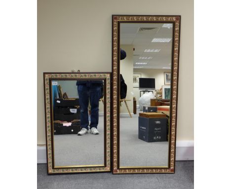 Two Modern wall mirrors decorated with tile surround (2)