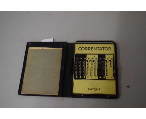 A vintage Correntator Additor calculator