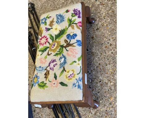 Tapestry top stool