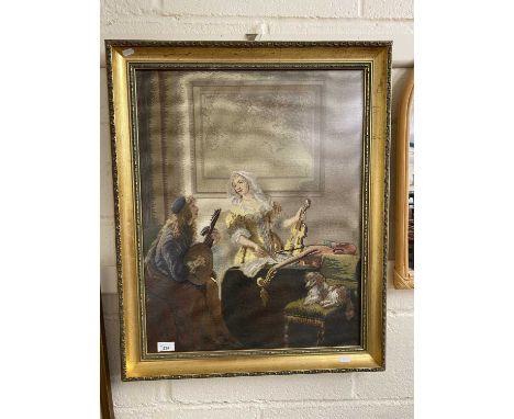 Gilt framed tapestry picture