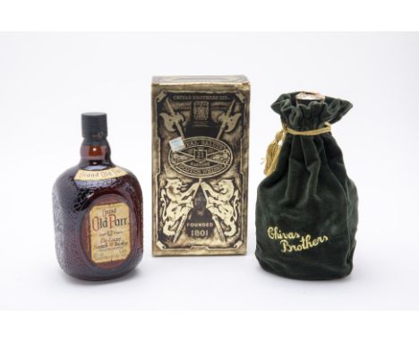 TWO BOTTLES OF SCOTCH WHISKY
Chivas Bros Royal Salute 21 Year Blended Scotch Whiskey, with velvet bag and box (1x75cl)
Grand 