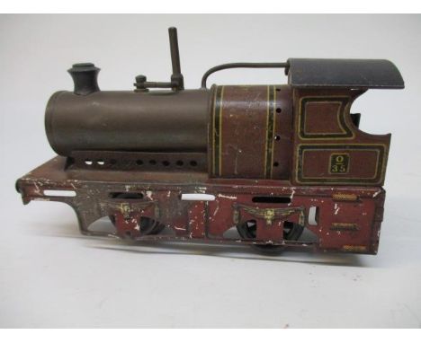 A Bing Live Steam engine '0' gauge cab with '0' 3 5 