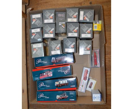 Twenty two diecast vehicles which includes brands Vanguards, Dinky, Corgi, some of these models include; 943 Leyland Octopus 