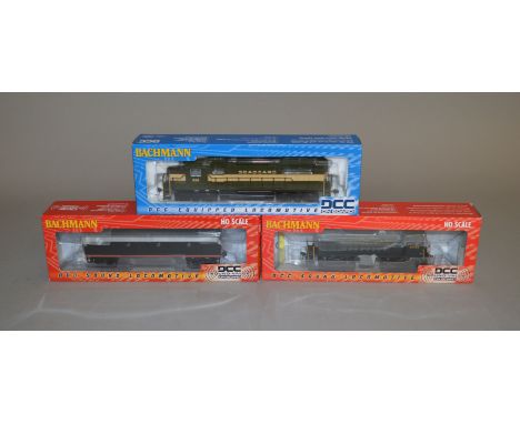 EX-SHOP STOCK: HO Gauge: Three Bachmann DCC with Sound Diesel Locomotives 64404, 60311, 63403, all boxed (3).