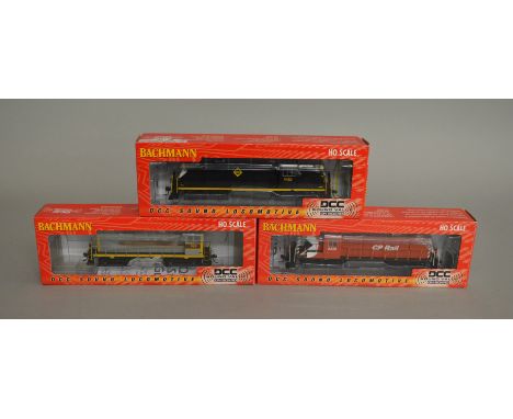 EX-SHOP STOCK: HO Gauge three boxed Bachmann DCC with Sound Locomotives, 63904 Erie #932, Canadian Pacific-multi mark #8438 (