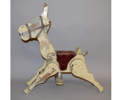 EX-SHOP STOCK: A Muffin the Mule toy of wooden construction, possibly removed at some time from a childrens ride. This item m