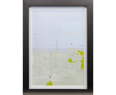 * ANGUS ROBERTSON, EDINBURGH OLD TOWN limited edition print 43.5cm x 30cm Mounted, framed and under glass