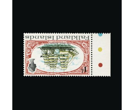 Falkland Islands : (SG SG261w) 1970 SS Great Britain 1/- Watermark Inverted. Post Office fresh unmounted mint positional marg