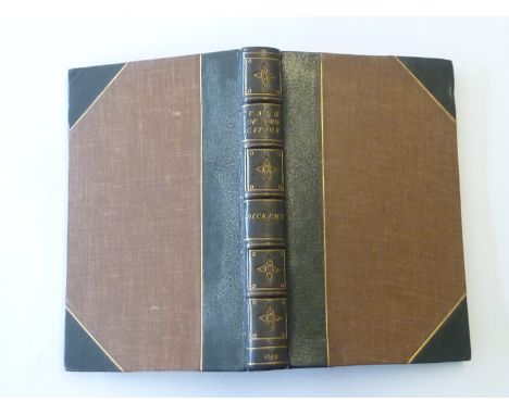 DICKENS CHARLES.  1st edition - A Tale of Two Cities. Frontis, title vignette & plates by H. K. Browne, lacking plate at p109