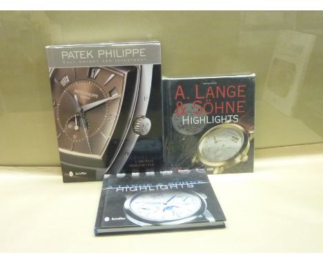 MEHLTRETTER J. M.  Patek Philippe. Illus. Quarto. Orig. pict. brds. in d.w's. Schiffer (Pubs), 2012; also 2 other vols.  (3).
