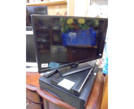 A Toshiba DVD player, Toshiba Video recorder and Unsar television, COLLECT ONLY.