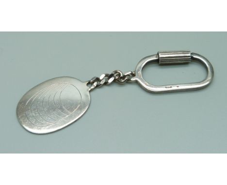 A silver key ring 