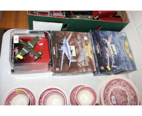 Three boxed Corgi aeroplane models