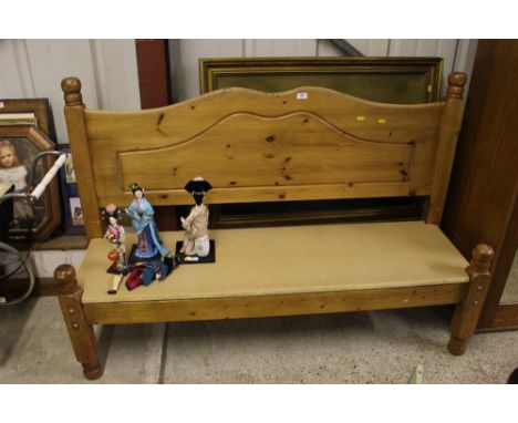 An adapted pine bench 