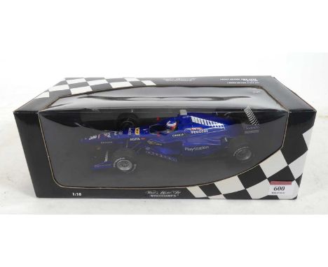 A Minichamps 1:18 scale model of Alain Pross Grand Prix 1999 show car, J.W. Trulli, limited edition 2222 pcs