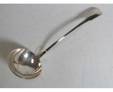 A George III silver Fiddle pattern ladle, Edinburgh 1813, 5.8ozt 
