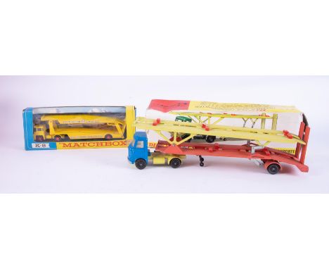 Dinky Toys 'A.E.C. Hoyner Car Transporter' No.974, boxed and a Matchbox K-8 'King-size Car Transporter', boxed (2).