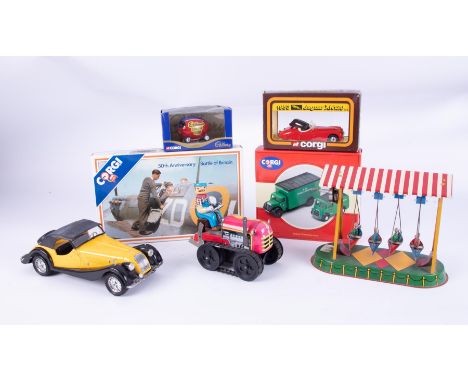 A mixed collection comprising tin plate toys, Corgi, Days Gone etc, approx. 20.