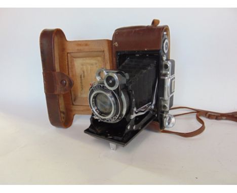 Carl Zeiss Icon Compur Rapid Concertina vintage cased camera