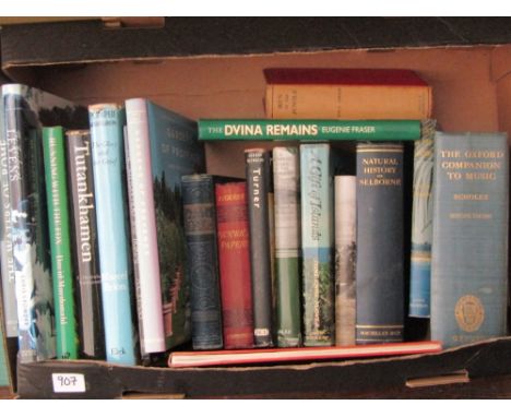 Two boxes of miscellaneous books including The Complete Herbal by Nicholas Culpeper published by Virtue & Co London with marb