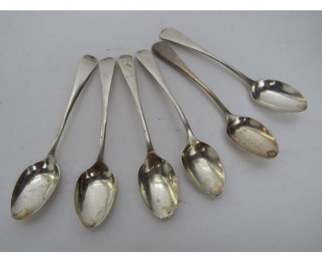 A mixed collection of silver and plate to include a silver rimmed cut glass scent bottle, various silver plated flatware and 