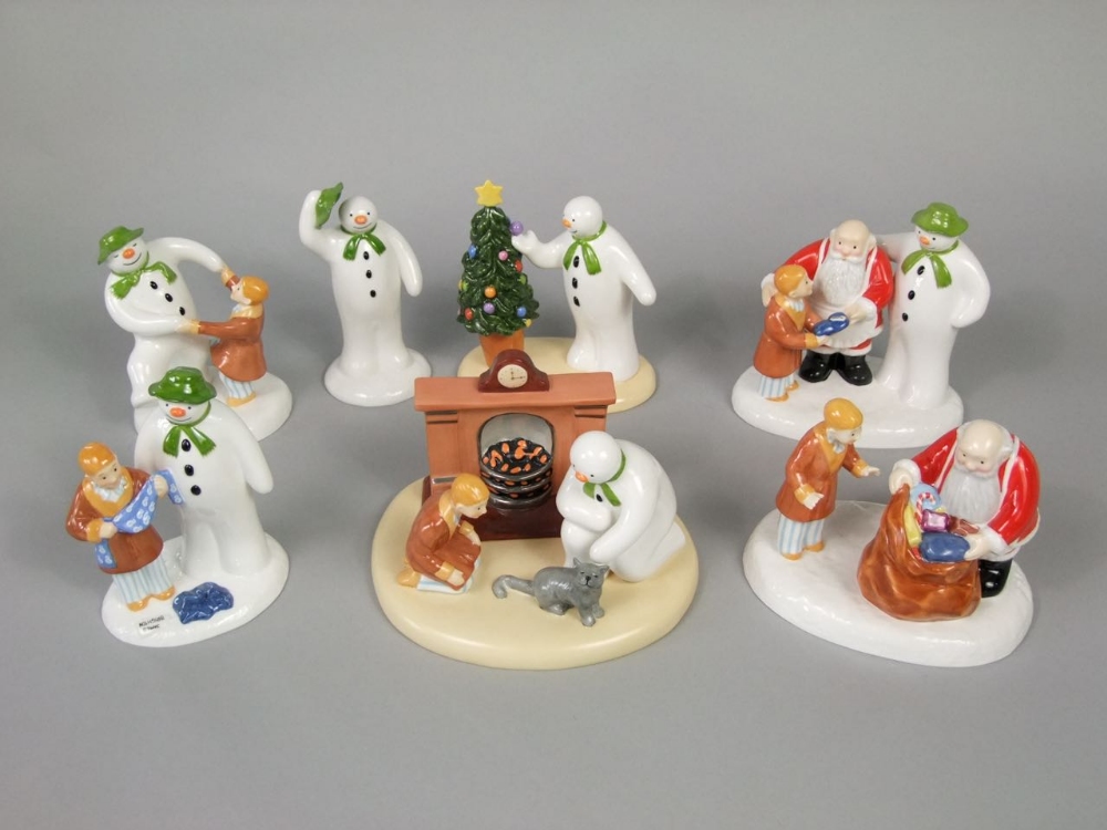 A collection of Coalport The Snowman series ceramics including limited ...