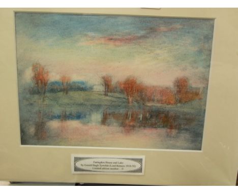 A collection of 19th century and later watercolours including a country house signed Hopper, an unframed watercolour of a coa