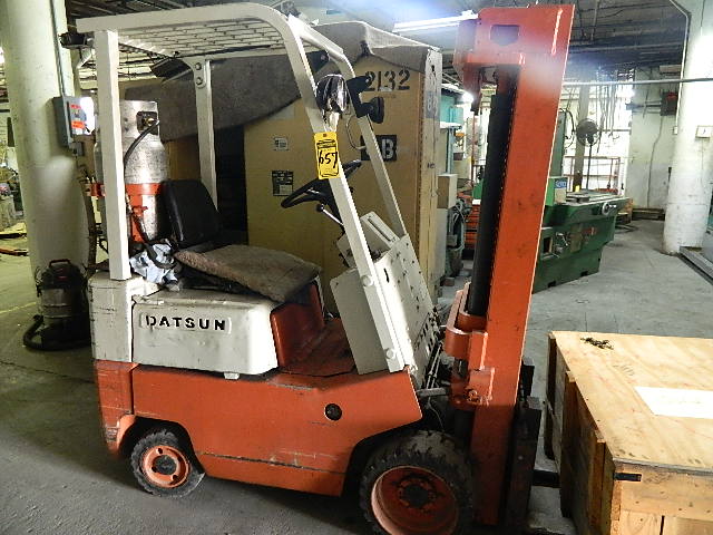 DATSUN FORKLIFT, MODEL CF01, LP, 2,400 LB. CAP.