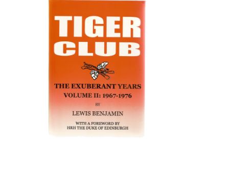 Lewis Benjamin. Tiger Club. First Edition WW2 paperback book in great condition. Inscribed and signed by the author/pilot. 30