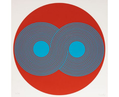Kyohei Inukai1913 Chicago - 1985 New York - "KLe 3" - Farbserigrafie/Karton. 32/75. 59 x 59 cm, 62,7 x 62,5 cm. Sign. r. u.: 