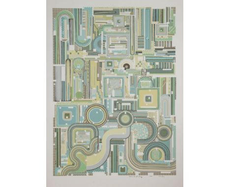 Eduardo Paolozzi1924 Leith - 2005 London - Ohne Titel - Farblithografie/Papier. 118/300. 84 x 61,5 cm, 94 x 69 cm. Sign. und 