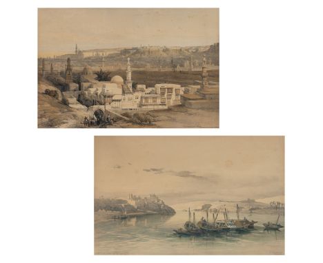 Louis Haghe1806 Tournai - 1885 Stockwell - Cairo from the Gate of Citizenib - Kolor. Lithografie/Papier. 32,5 x 48,5 cm (Pass