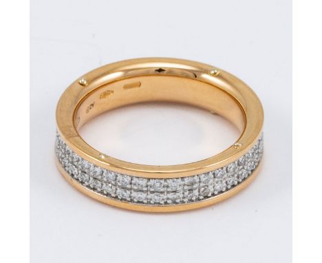 CHIMENTO - Ring mit BrillantenFa. Chimento, Italien. Modell: Aeternitas. 750/- Roségold und Weißgold, gestemp. Gewicht: 12,8 
