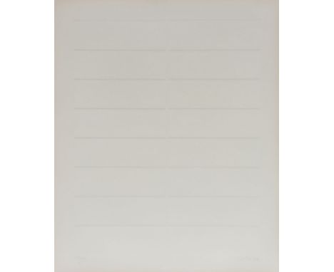 Raimund Girke1930 Heinzendorf (Niederschlesien) - 2002 Köln - Ohne Titel (Lamellen) - Prägedruck/Karton. 30/99. 53 x 42 cm, 6