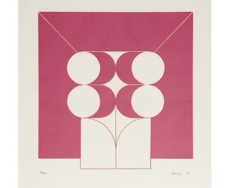 Friedrich Gräsel1927 Bochum - 2013 Osnabrück - Komposition - Serigrafie/Papier. 18/50. 40,4 x 40 cm, 59,5 x 59,5 cm (Sichtmaß