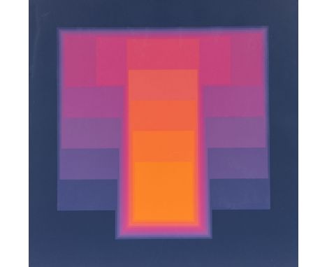 Karl Gerstner1930 Basel - 2017 Basel - Ohne Titel - Farbserigrafie/Papier. 51/175. 61,5 x 61,8 cm, 79,5 x 79,5 cm (Sichtmaß).