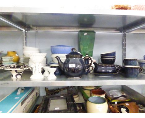 TWENTY THREE PIECE 'BRECON' PATTERN POTTERY PART DINNER AND TEA SERVICE, together with a collection of VARIOUS DINNER WARES, 