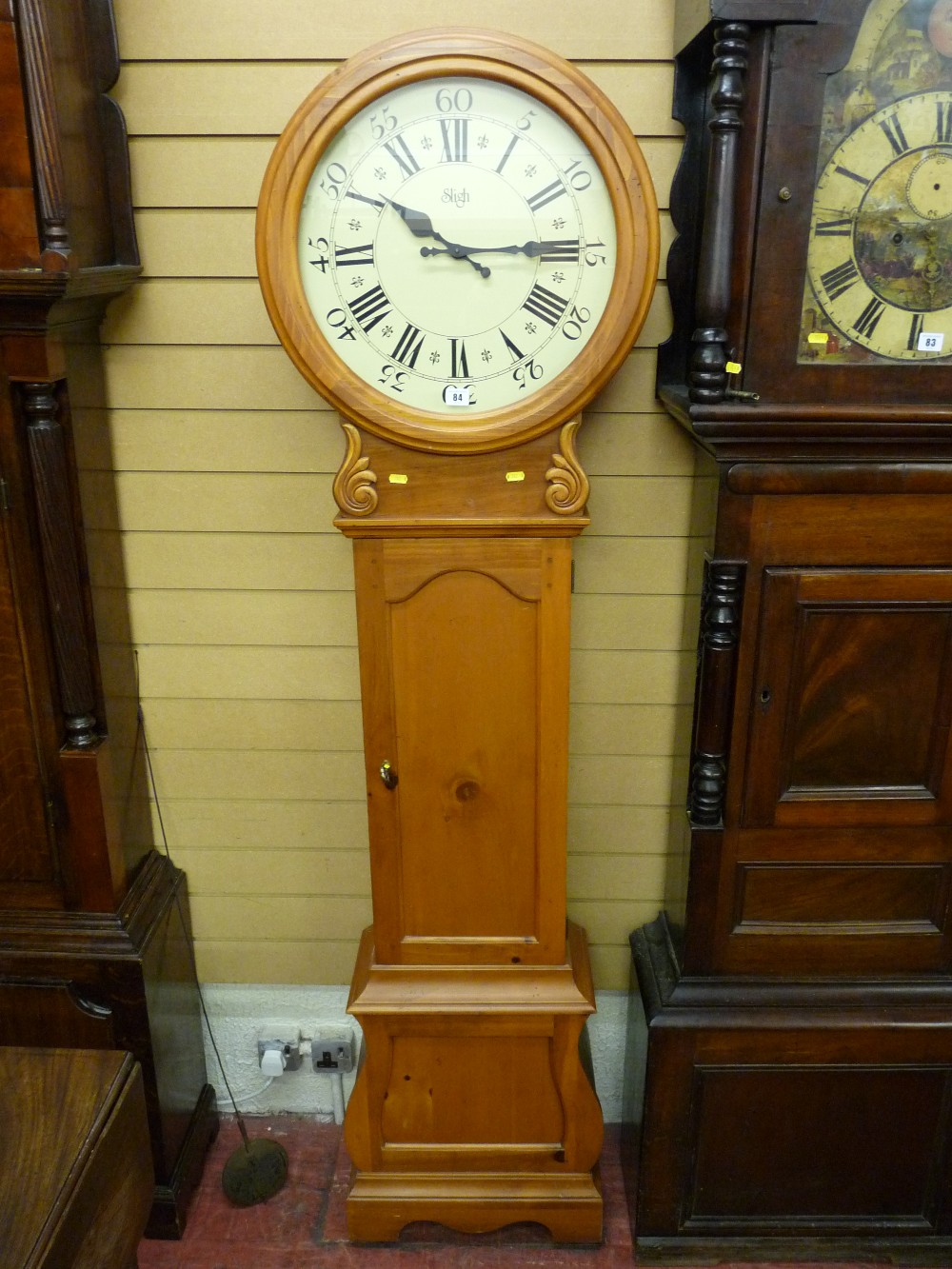 A modern Dutch style American longcase clock by Sligh of Holland