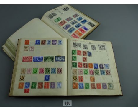 The Strand and The Triumph vintage stamp albums and contents of British and world stamps in well laid collections, circa 1840