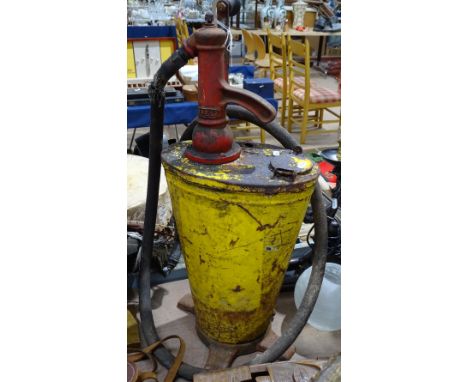 A Vintage Baelz pump with hose, height 26.5" 