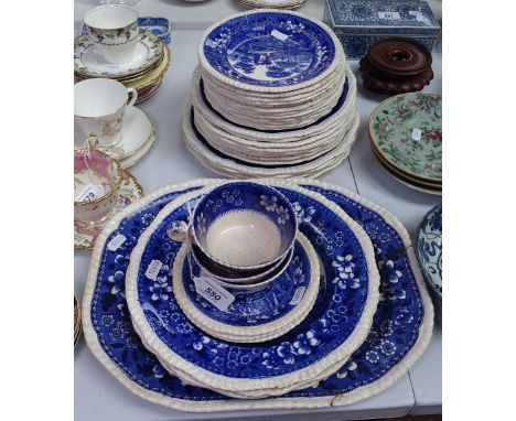 Spode Tower pattern dinnerware and teaware 