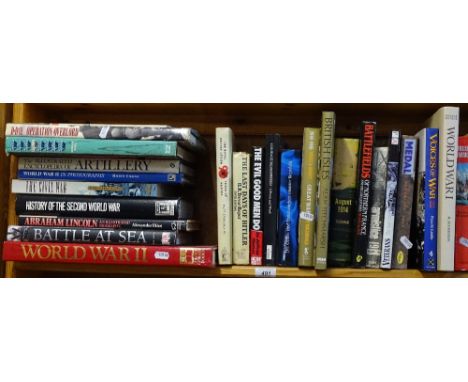 A shelf of military and war books 