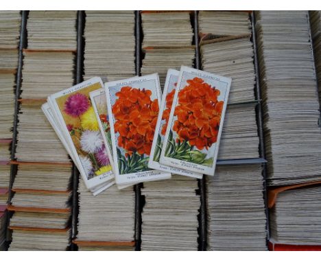 A case full of Vintage cigarette cards 