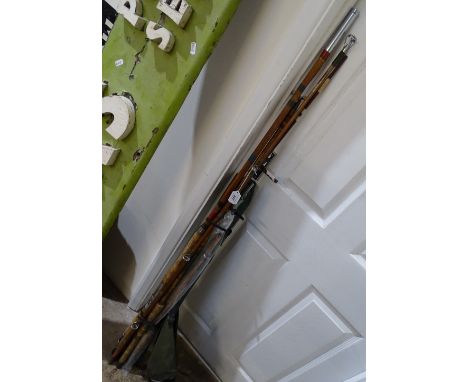 Various Vintage fishing rods 