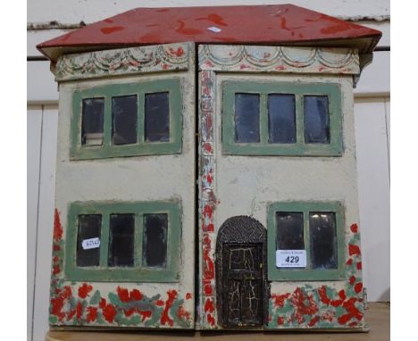 A Vintage doll's house and furniture 