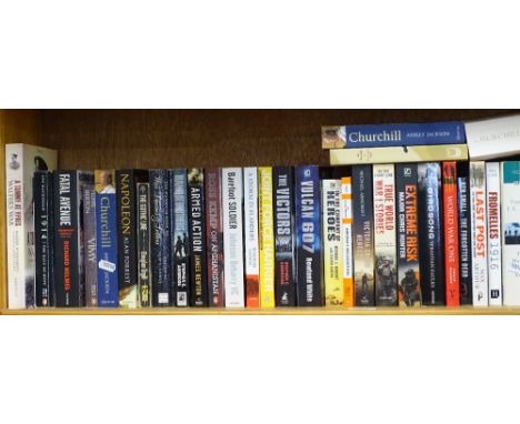 A shelf of wartime books 